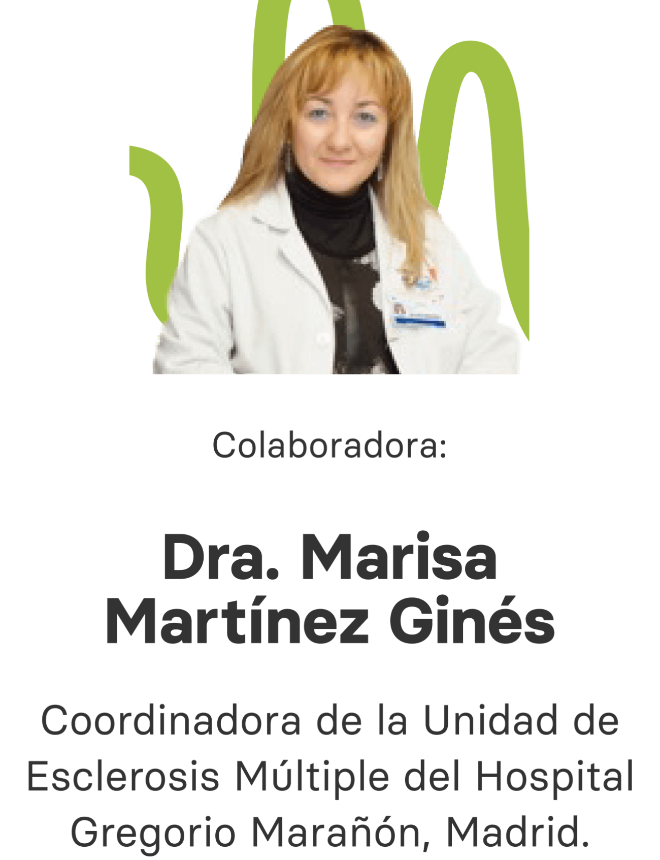 Dra. Marisa Martínez Ginés