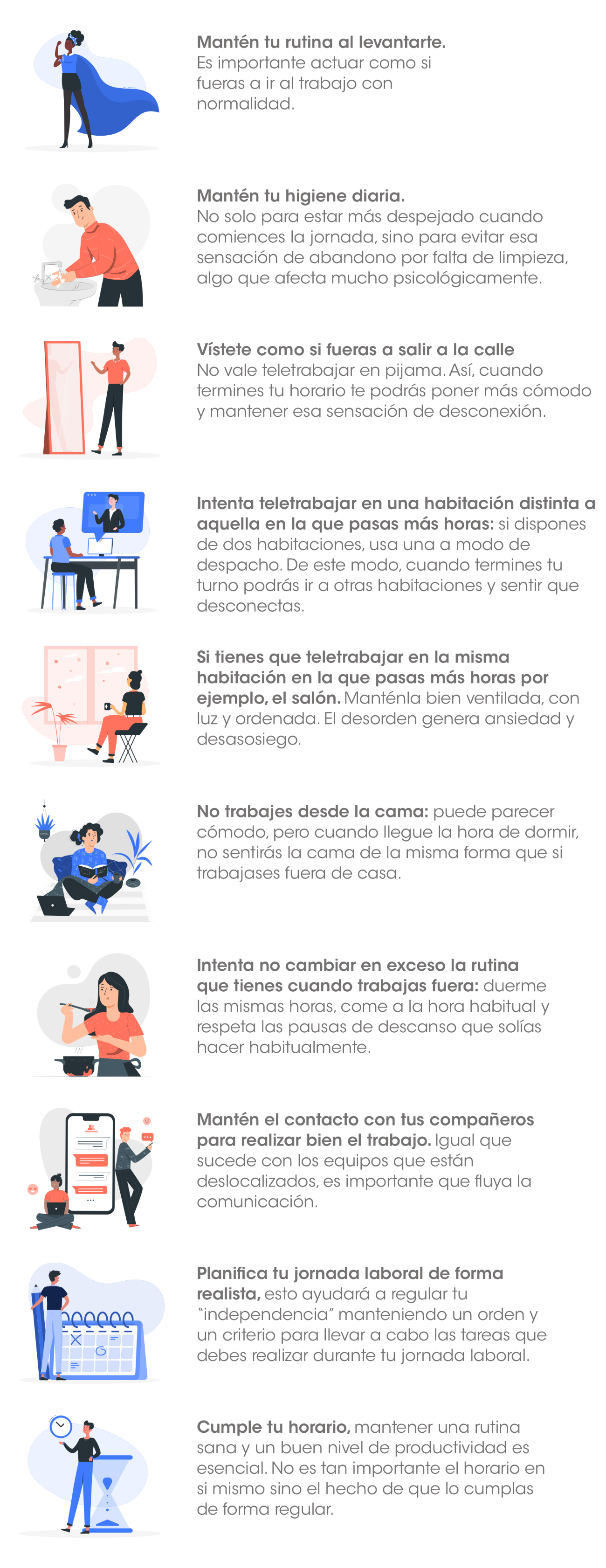 Infographic Work at home